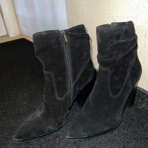 Black Suede Booties